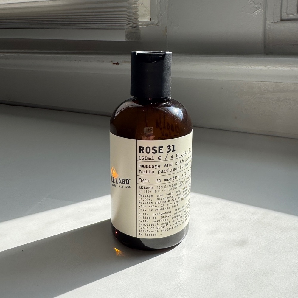 New Le Labo Rose 31 massage and bath oil 120ml